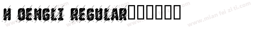 H OENGLI Regular字体转换